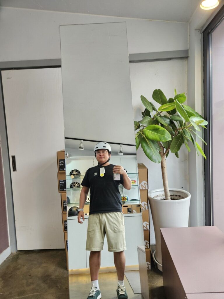 POC 크레인 착용 모습